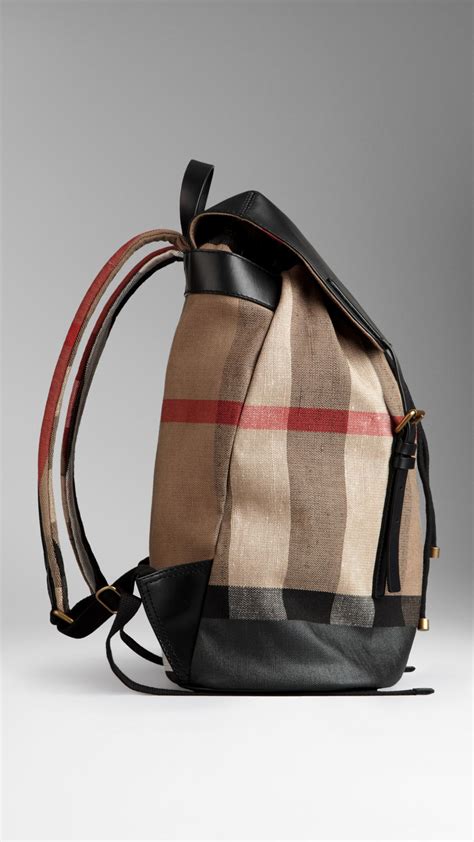 mens burberry backpack replica|Burberry small canvas check backpack.